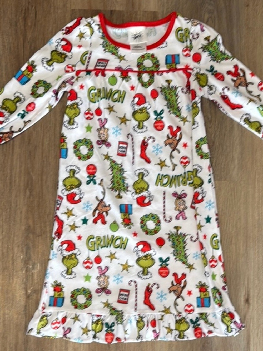The Grinch Girls Nightgown 2T NWOT Christmas Pajama Dress Dr. Seuss Holiday